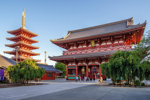 Discover the Asakusa district, home to the famous Senso-ji Temple, with its impressive Treasure-House gate, and the Nakamise, a traditional shopping street. You can then stretch your legs in the Ueno Park, passing the National Museum on your way.