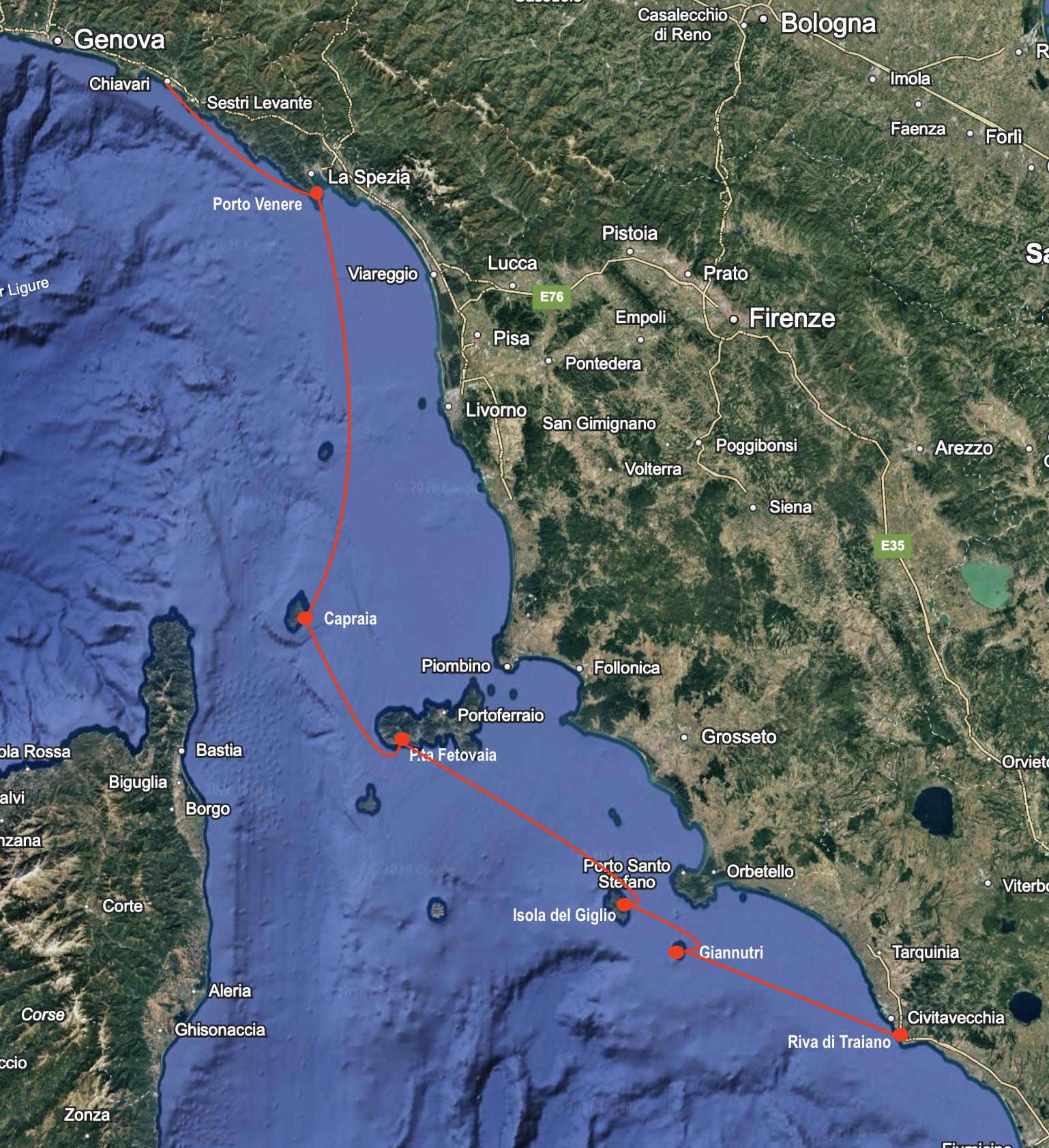TRIMARAN NEEL 52- Vacanza One Way | Cinque Terre → Arcipelago Toscano