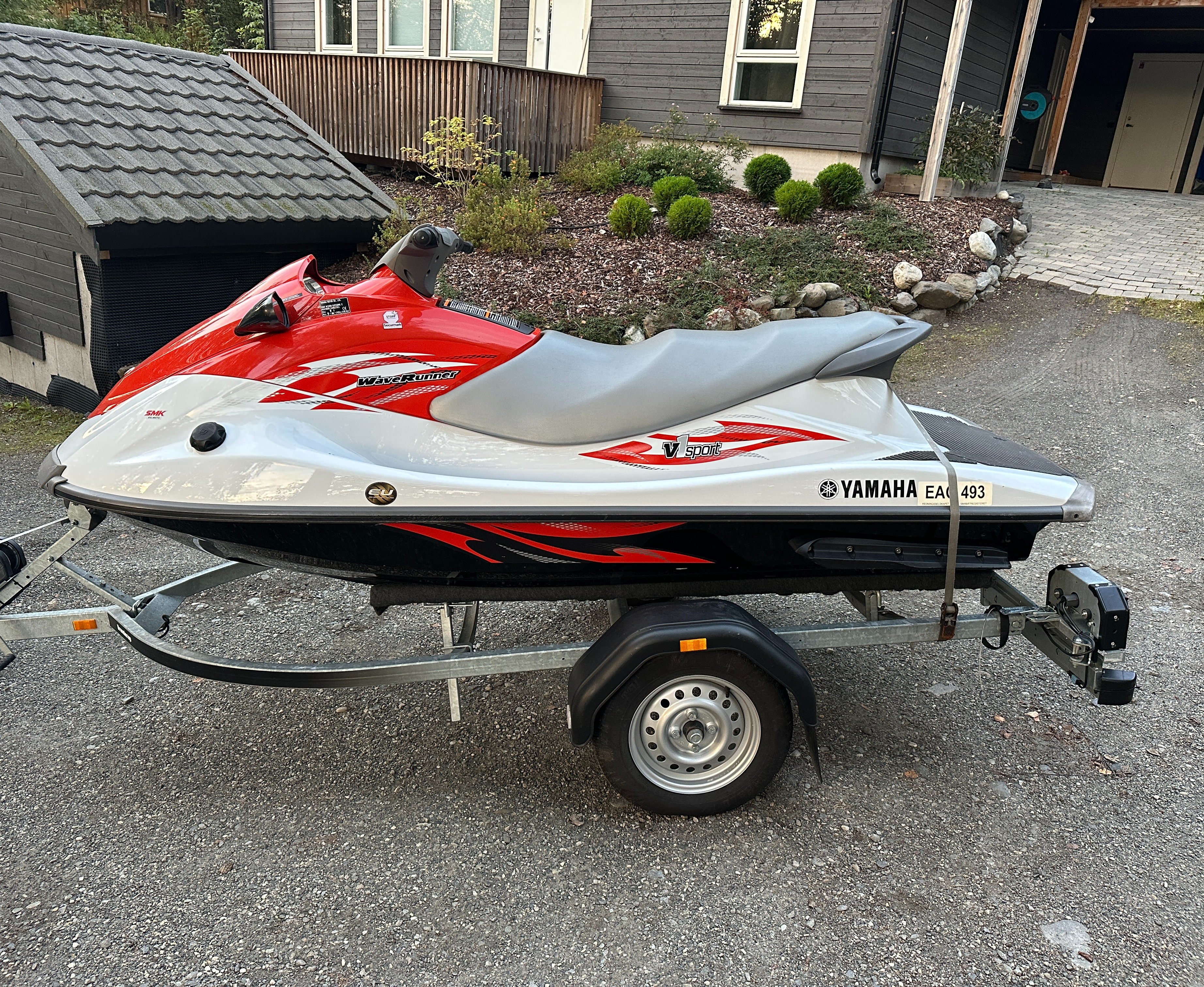 Yamaha V1 Sport vannscooter m/henger