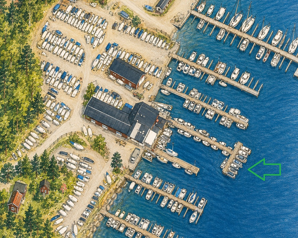 Bryggplats SO-01 vid Y-bom, Marindepån Dalarö