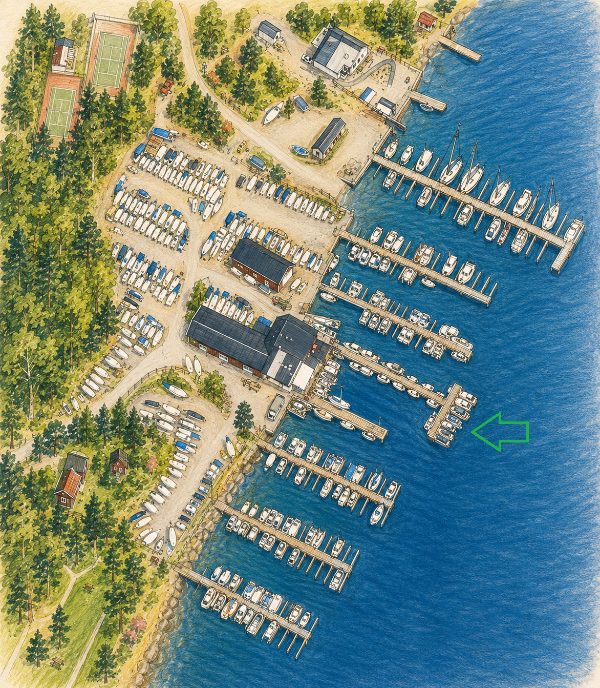 Bryggplats SO-01 vid Y-bom, Marindepån Dalarö, photo 1