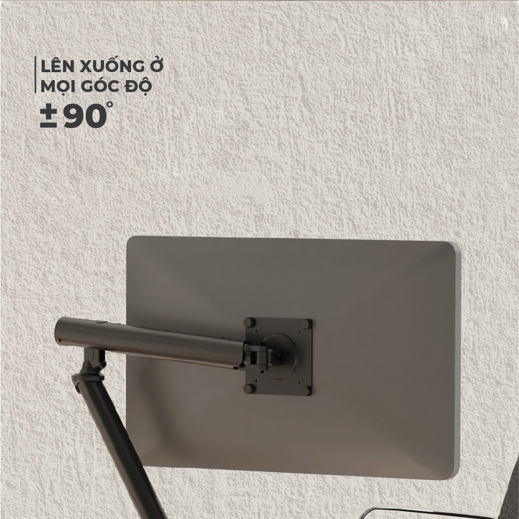 Giá treo màn hình hợp kim chắc chắn tải trọng 15kg 34inch 38inch 40inch Vesa 75x75 100x100 11 Giá treo màn hình hợp kim chắc chắn tải trọng 15kg 34inch 38inch 40inch Vesa 75x75 100x100 10