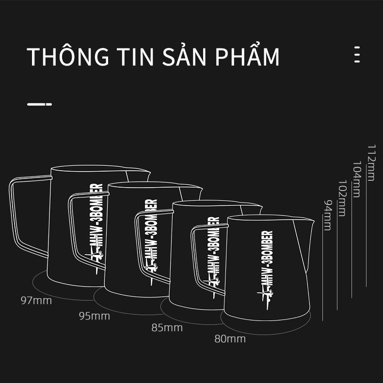 Ca Đánh Sữa 500ml Phiên Bản 5