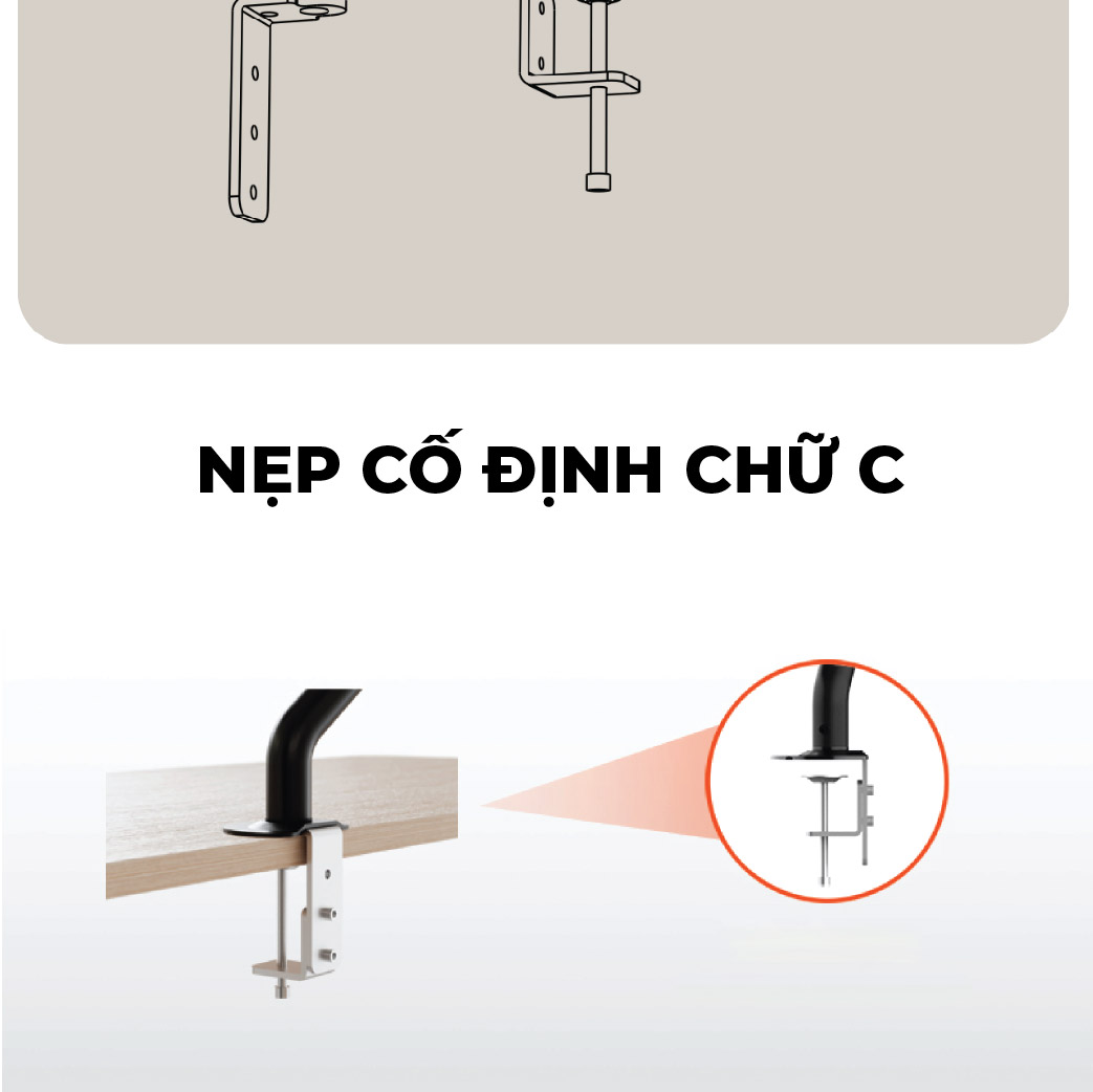 Giá treo màn hình hợp kim chắc chắn tải trọng 15kg 34inch 38inch 40inch Vesa 75x75 100x100 21 Giá treo màn hình hợp kim chắc chắn tải trọng 15kg 34inch 38inch 40inch Vesa 75x75 100x100 20
