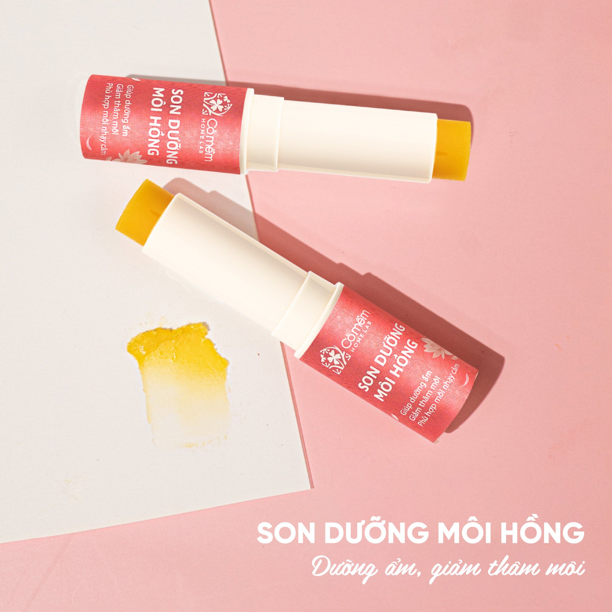 Thông tin sản phẩm son dưỡng môi hồng cải thiện thâm môi siêu dưỡng Vitamin E