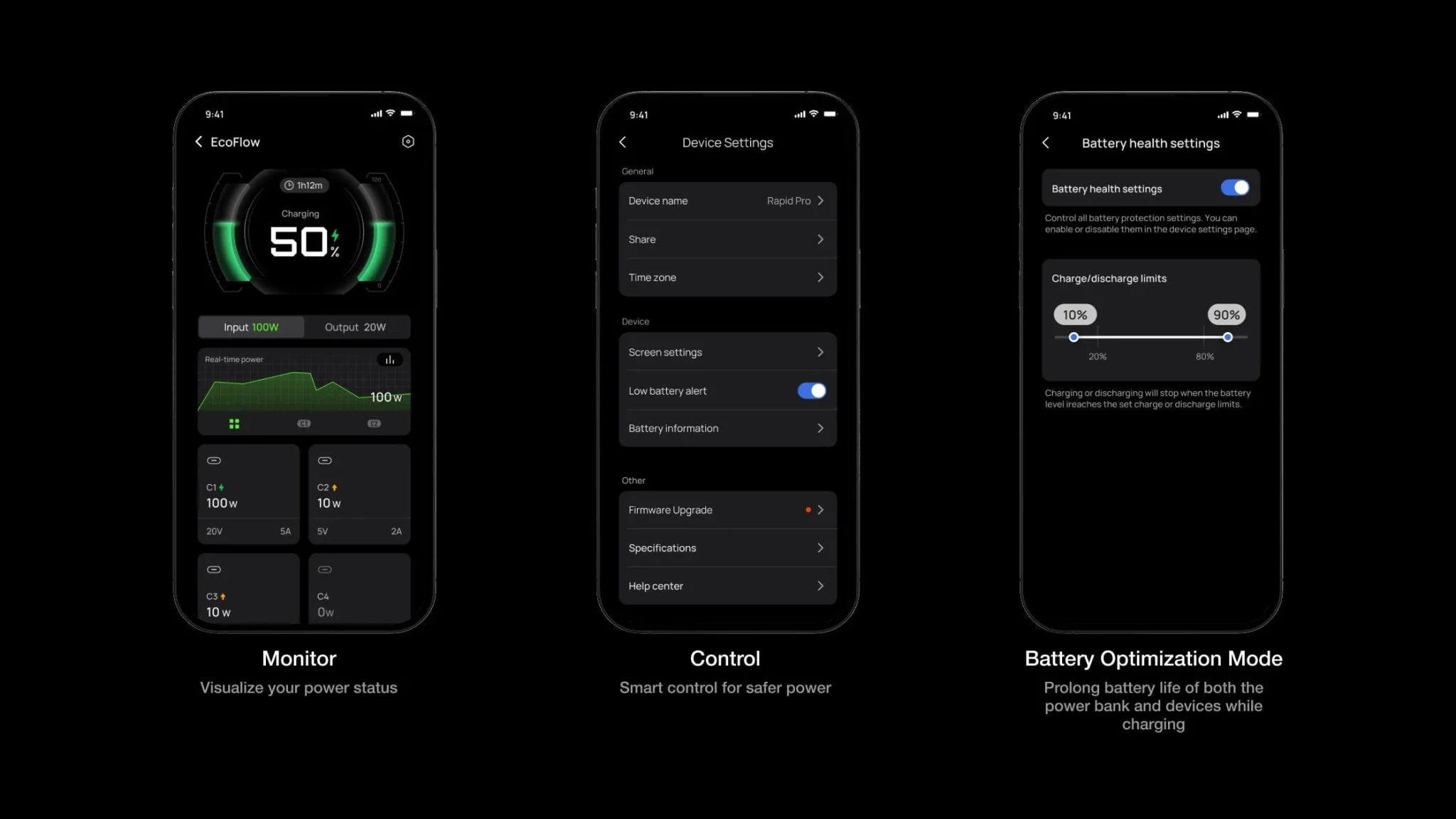 Pin Dự Phòng EcoFlow RAPID Pro dung lượng 20.000mAh công suất 230W Cáp Built-In 100W 23