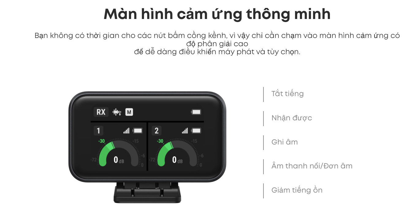 Micro thu âm không dây AnkerWork Anker M650 công nghệ chống ồn chuyên nghiệp bộ thu 2 kênh pin 15h 10