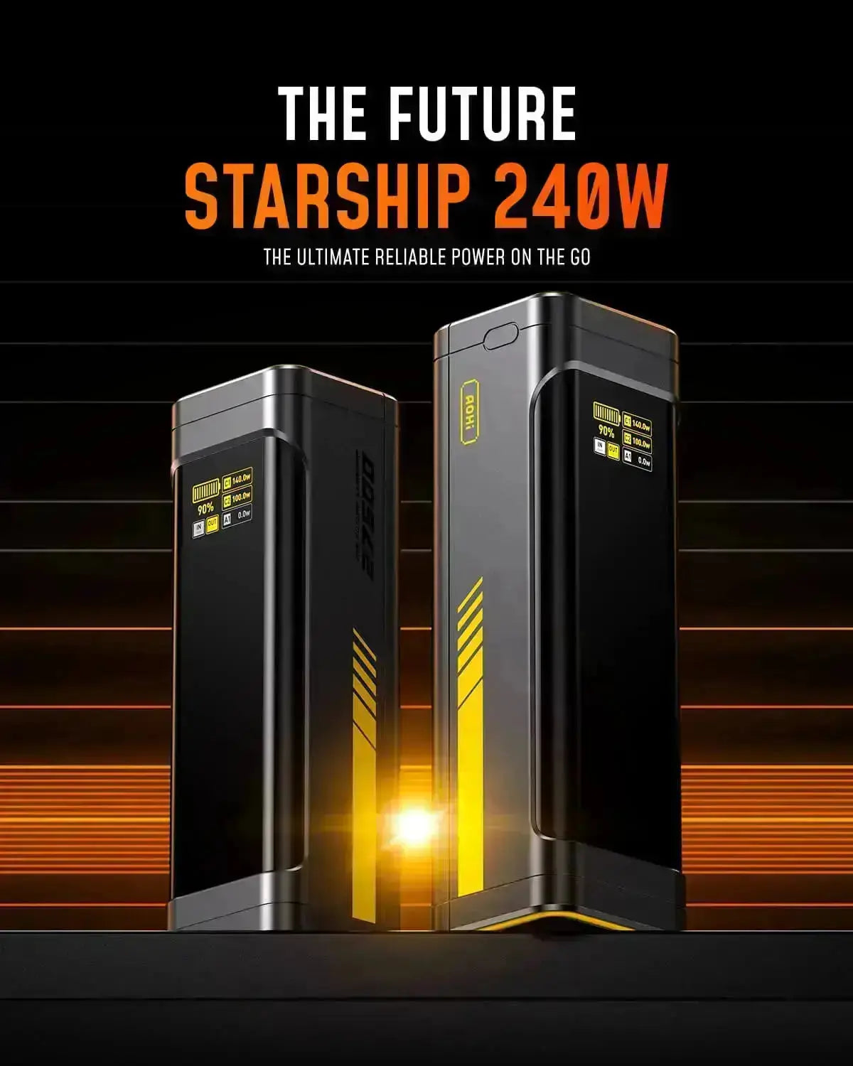 Pin dự phòng AOHI The Future Starship 240W 27.600mAh kèm cáp CC 140W, tích hợp màn hình LED 11 Pin dự phòng AOHI The Future Starship 240W 27.600mAh kèm cáp CC 140W, tích hợp màn hình LED 10