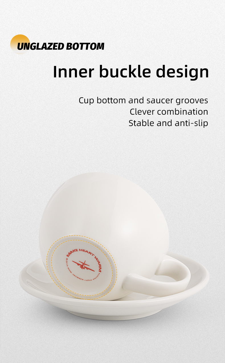Ly sứ latte 280ml MHW-3BOMBER | Giữ nhiệt 26