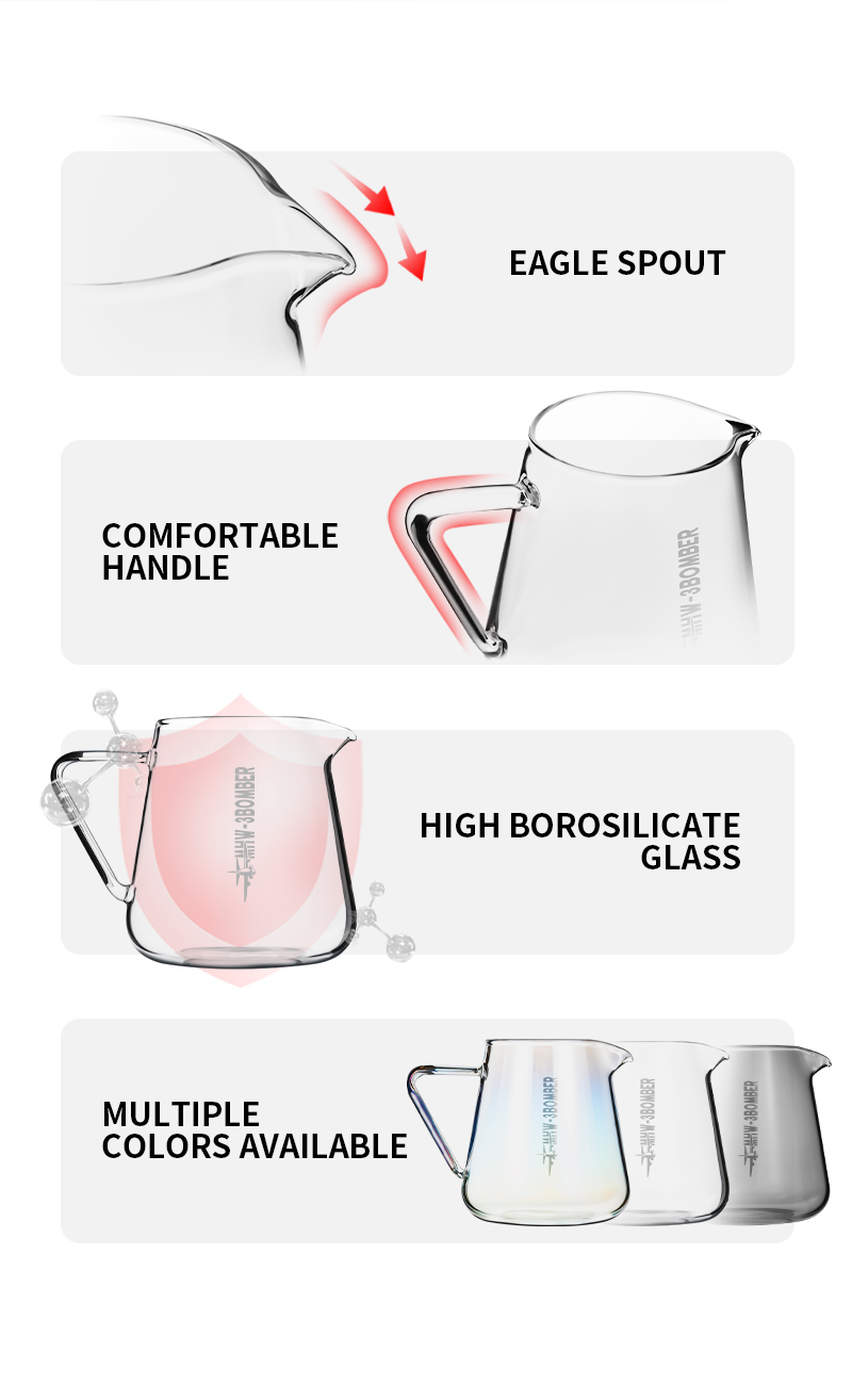 Bình Rót Cà Phê 500ml Elf Server MHW-3BOMBER | Chịu Nhiệt 20