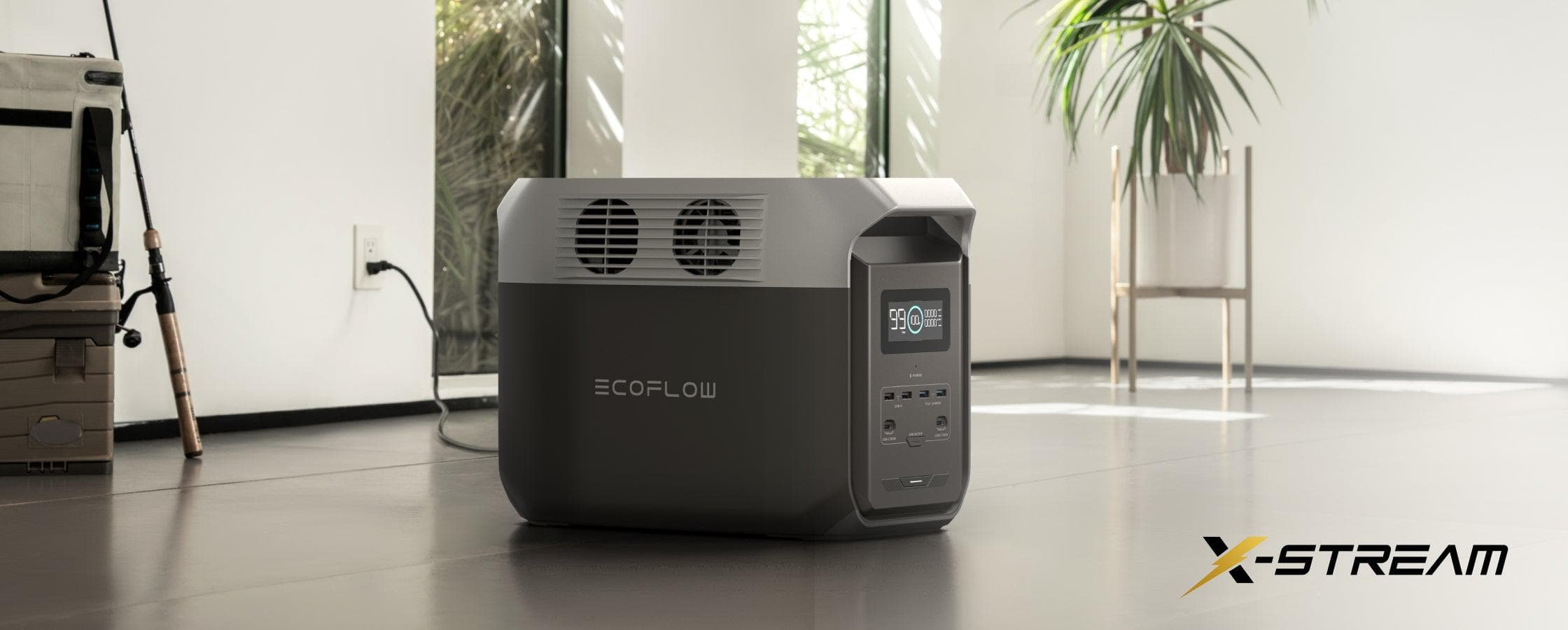 Trạm điện di động EcoFlow DELTA 3 Công suất 1028 công nghệ X-Boost 2200W tối đa Type C PD 100W 6