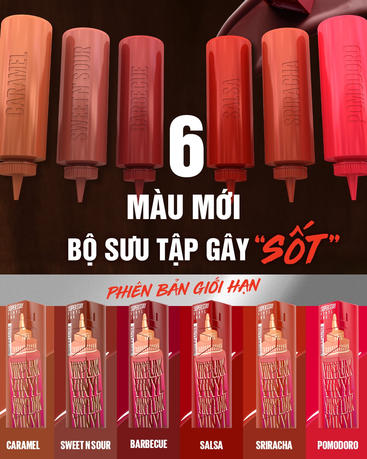 Bảng màu son Vinyl Ink: Đa dạng, thời thượng Bảng màu son Vinyl Ink: Đa dạng, thời thượng