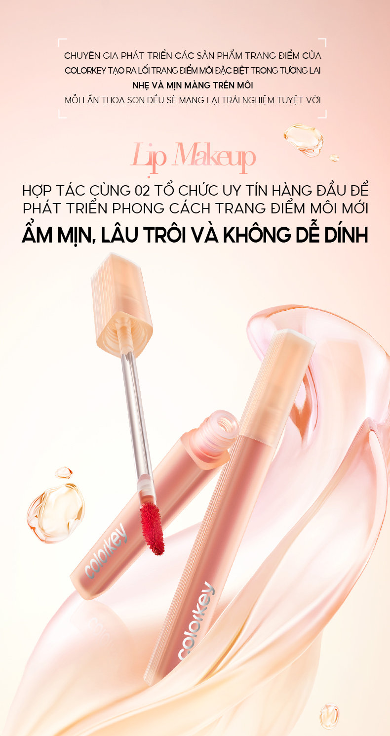 Thông tin chi tiết về sản phẩm Son COLORKEY Watery Matte Lip Tint 1.8g
