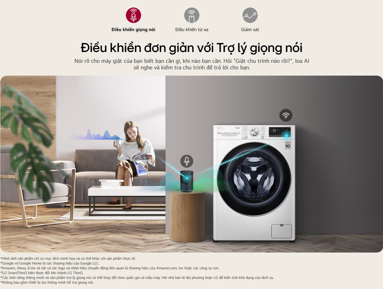 Máy giặt sấy lồng ngang LG AI DD™ Inverter 10kg màu trắng FV1410D4W1 19