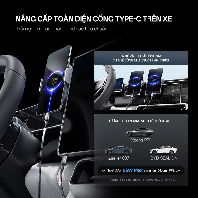 Cáp Sạc Từ Tính CUKTECH 240W USB-C Sang USB-C | Hỗ Trợ Sạc Truyền Tệp Nhanh | CMC610 CMC615 13 Cáp Sạc Từ Tính CUKTECH 240W USB-C Sang USB-C | Hỗ Trợ Sạc Truyền Tệp Nhanh | CMC610 CMC615 12