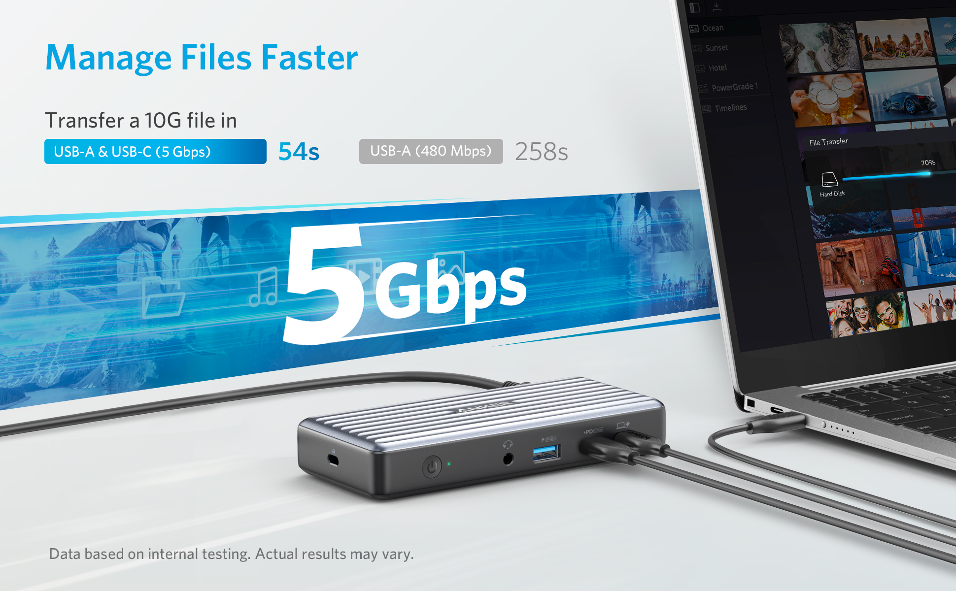 Bộ Chuyển Đổi Hub Anker 9-in-1 USB-C PD 5Gbps Audio 4K@60Hz có thể xuất 2 màn hình - A8394 7 Bộ Chuyển Đổi Hub Anker 9-in-1 USB-C PD 5Gbps Audio 4K@60Hz có thể xuất 2 màn hình - A8394 6