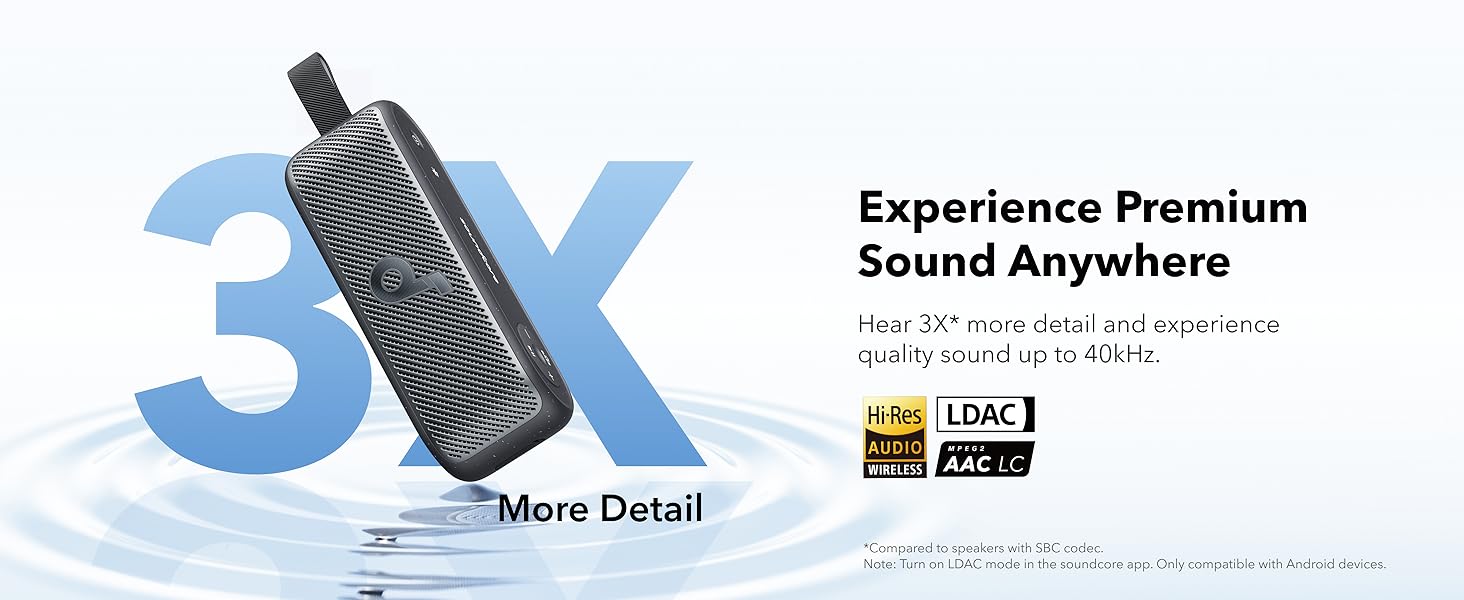 Loa di động bluetooth Soundcore Motion 100 A3133, thiết kế siêu di động, âm trầm mạnh mẽ và IPX7, tuỳ chỉnh EQ, Hi-res 10 Loa di động bluetooth Soundcore Motion 100 A3133, thiết kế siêu di động, âm trầm mạnh mẽ và IPX7, tuỳ chỉnh EQ, Hi-res 9