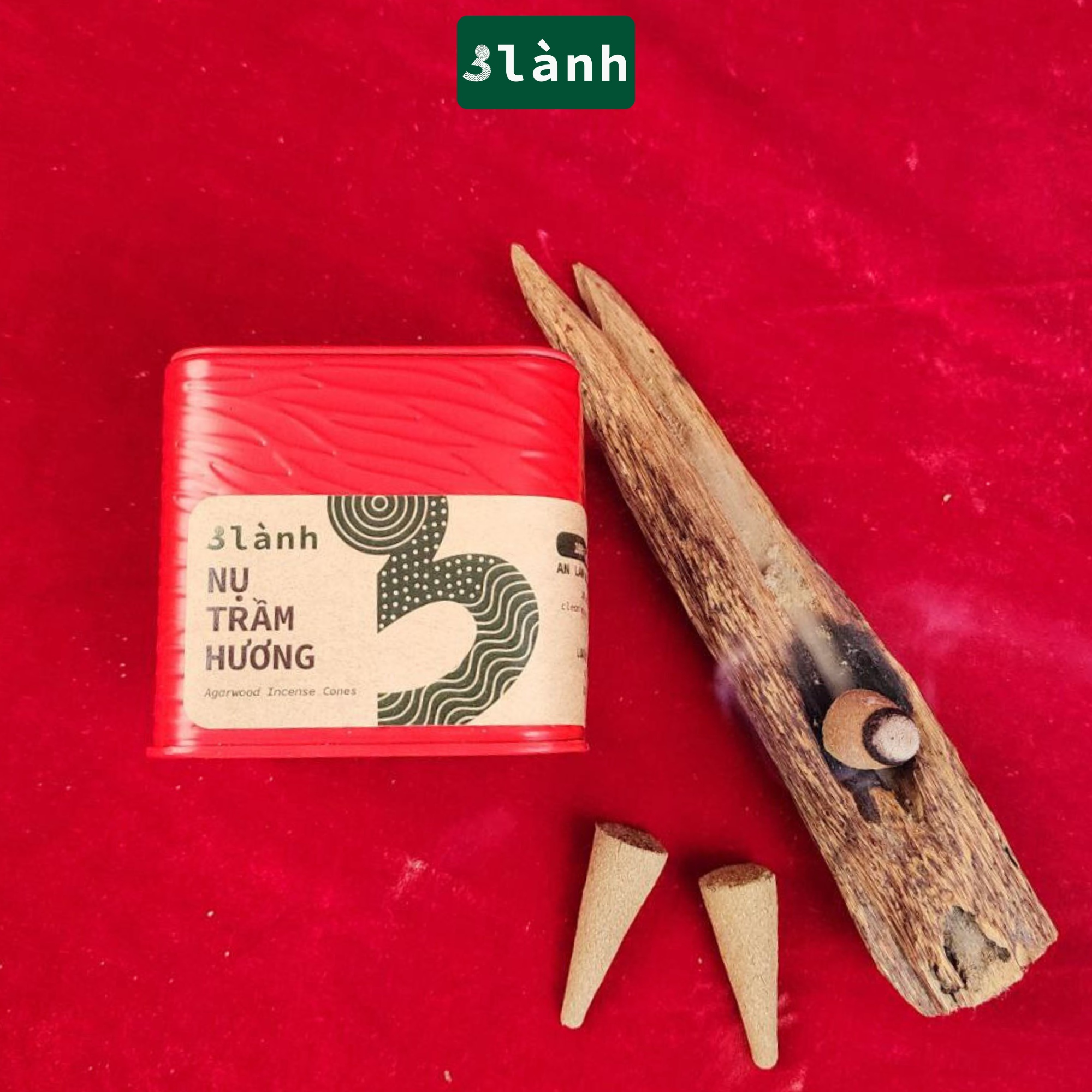 Quà tặng Thưởng Trà Hưởng Trầm 3 Lành độc bản đóng gói sang trọng dịp Lễ Tết - hình 2