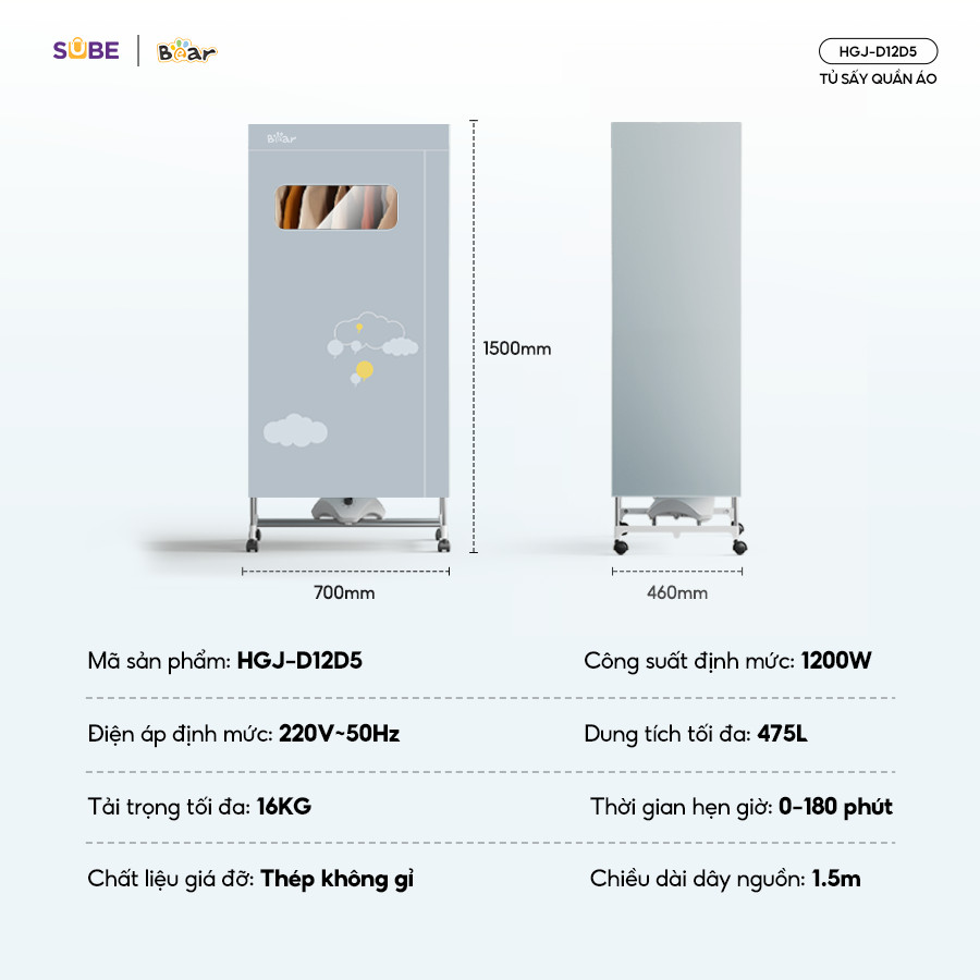 Tủ Quần Áo Gấu hinh hang