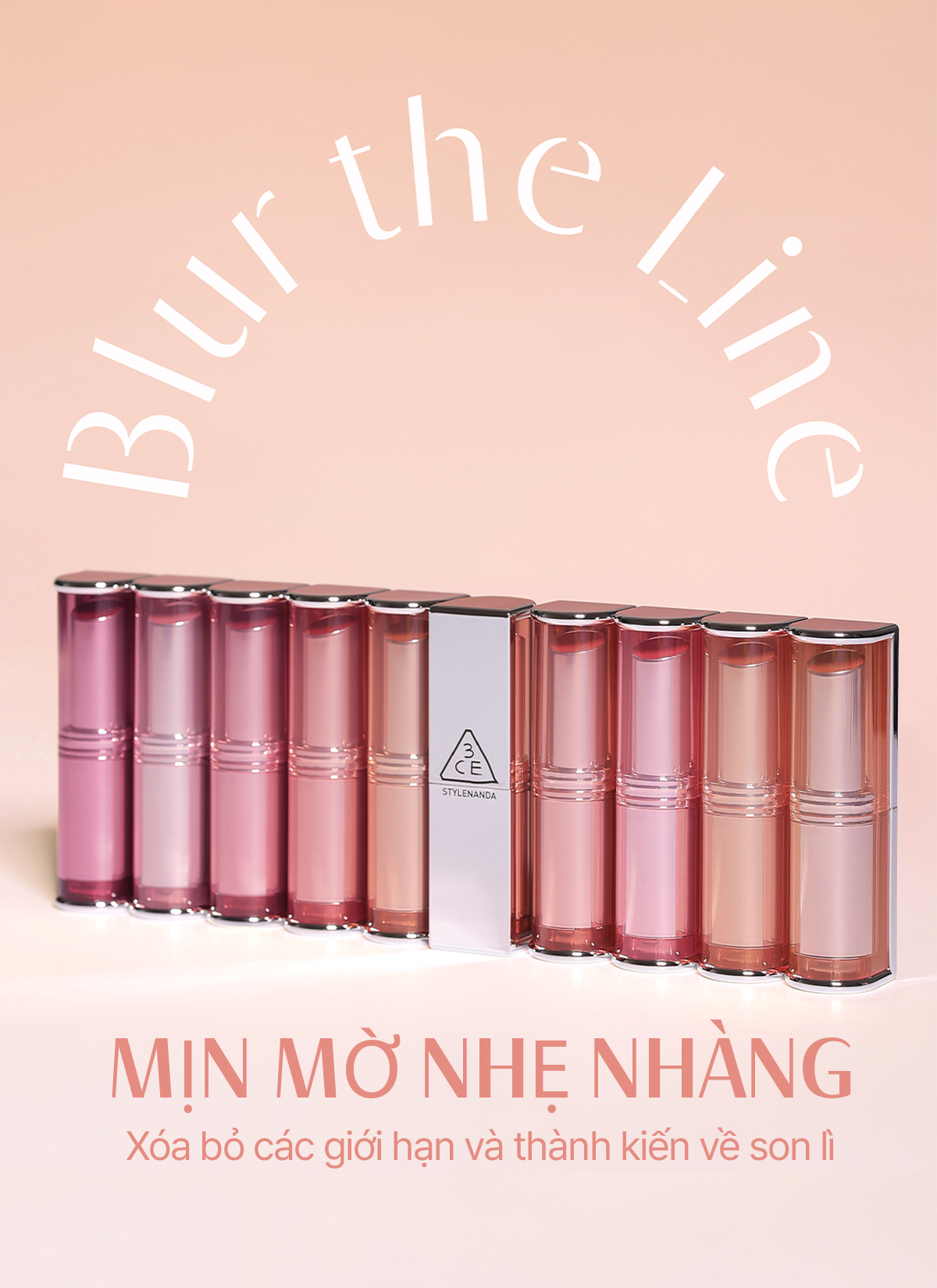 Ưu điểm nổi bật của 3CE Blur Matte Lipstick 4g