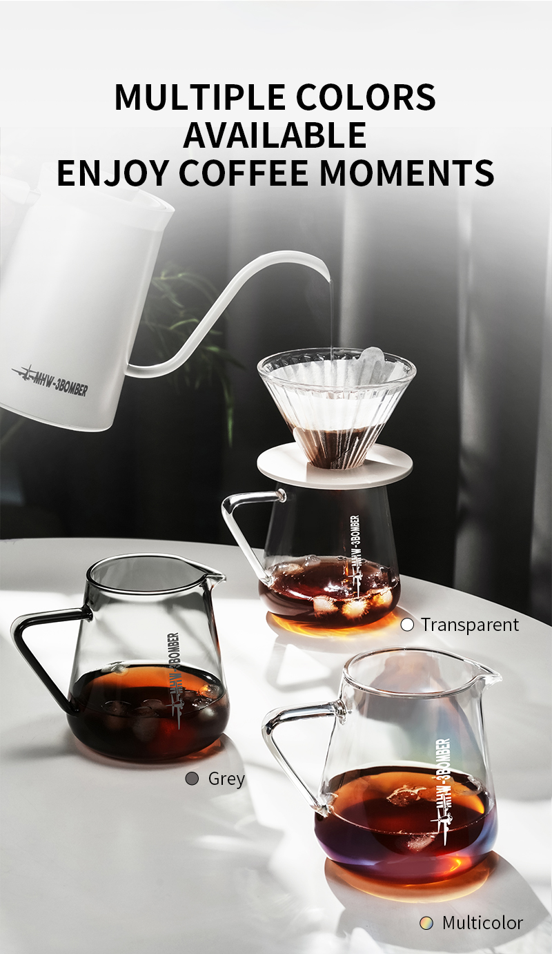 Bình Rót Cà Phê 500ml Elf Server MHW-3BOMBER | Chịu Nhiệt 23