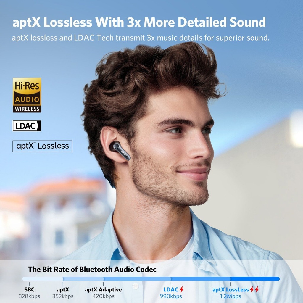 Tai nghe nhét tai Bluetooth Earfun Air Pro 4, chống ồn Ultra ANC 50dB, hỗ trợ LDAC, Hires, pin 52h - Hàng chính hãng 15