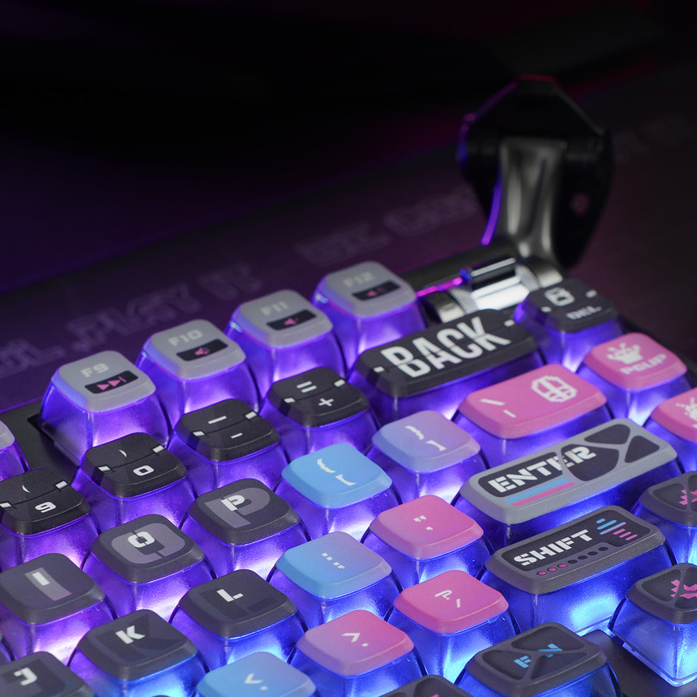 Keycap bàn phím cơ gaming Gravastar K1 Pro Cyberpunk chất liệu PPT và PC hắt led RGB đẹp mắt chuẩn ASA 13 Keycap bàn phím cơ gaming Gravastar K1 Pro Cyberpunk chất liệu PPT và PC hắt led RGB đẹp mắt chuẩn ASA 12