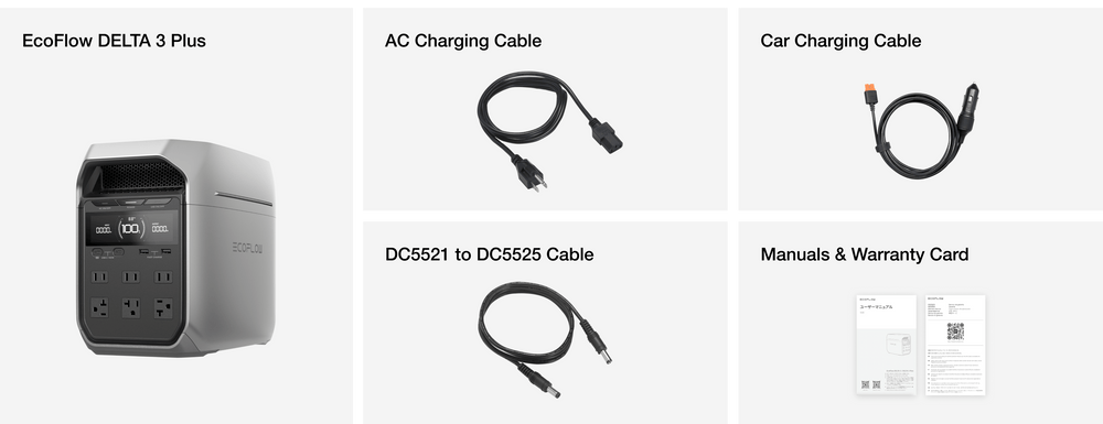 Trạm sạc nhanh Ecoflow DELTA 3 Plus 1800W AC công nghệ X-Stream mới nhất 1024Wh dung lượng 320000mAh 15