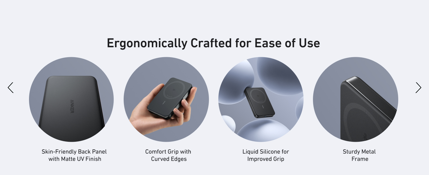 Pin dự phòng từ tính Anker Maggo Slim 10000mAh A1664, chứng nhận Qi2 15W, siêu mỏng, mẫu 2024 16 Pin dự phòng từ tính Anker Maggo Slim 10000mAh A1664, chứng nhận Qi2 15W, siêu mỏng, mẫu 2024 15