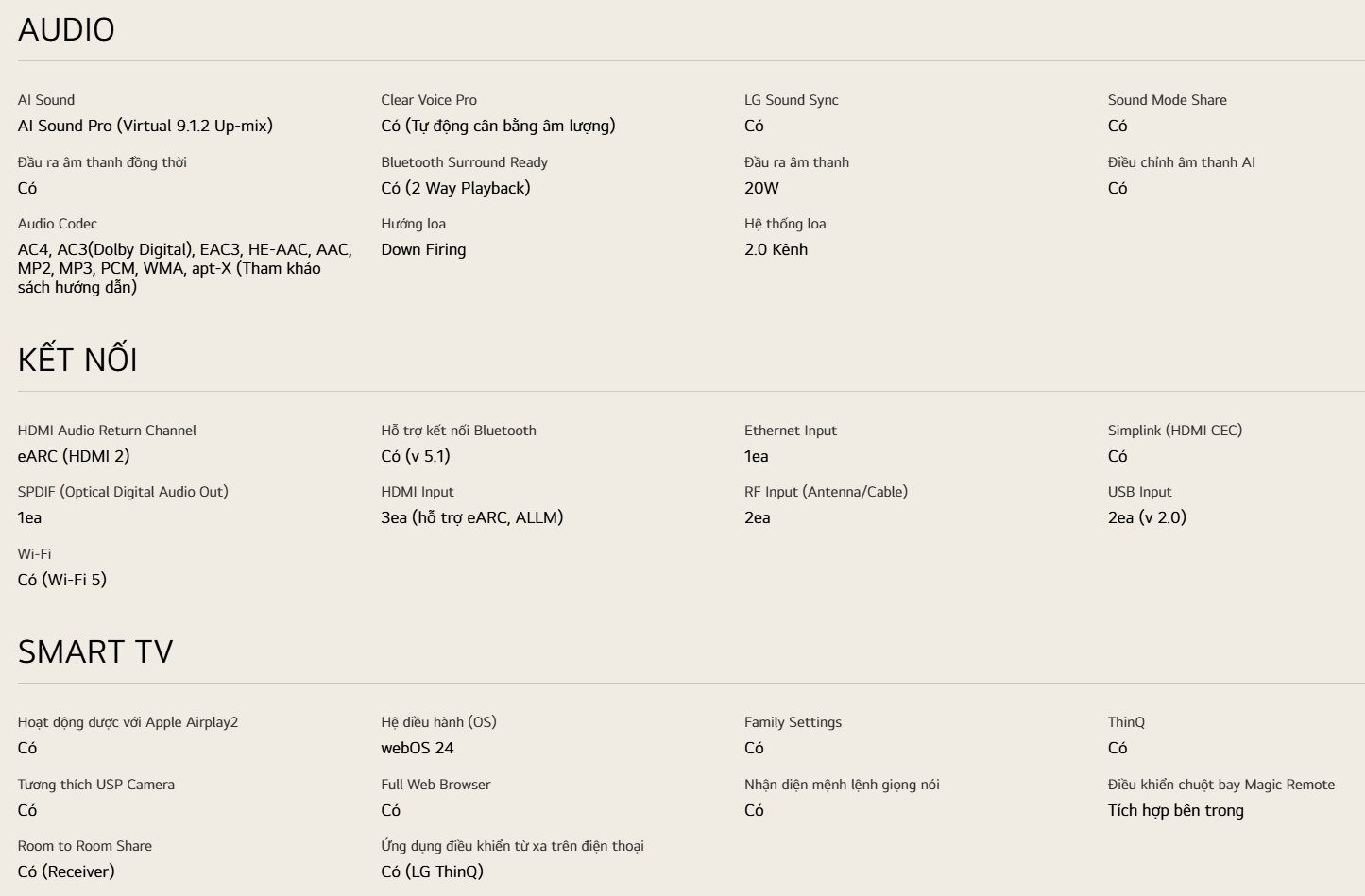 Smart QNED Tivi LG 65 inch 4K 65QNED80TSA - Model 2024 12 Smart QNED Tivi LG 65 inch 4K 65QNED80TSA - Model 2024 18