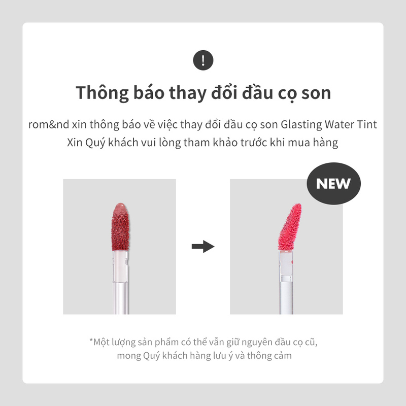 Hướng dẫn bảo quản son tint nước Romand Glasting Water Tint