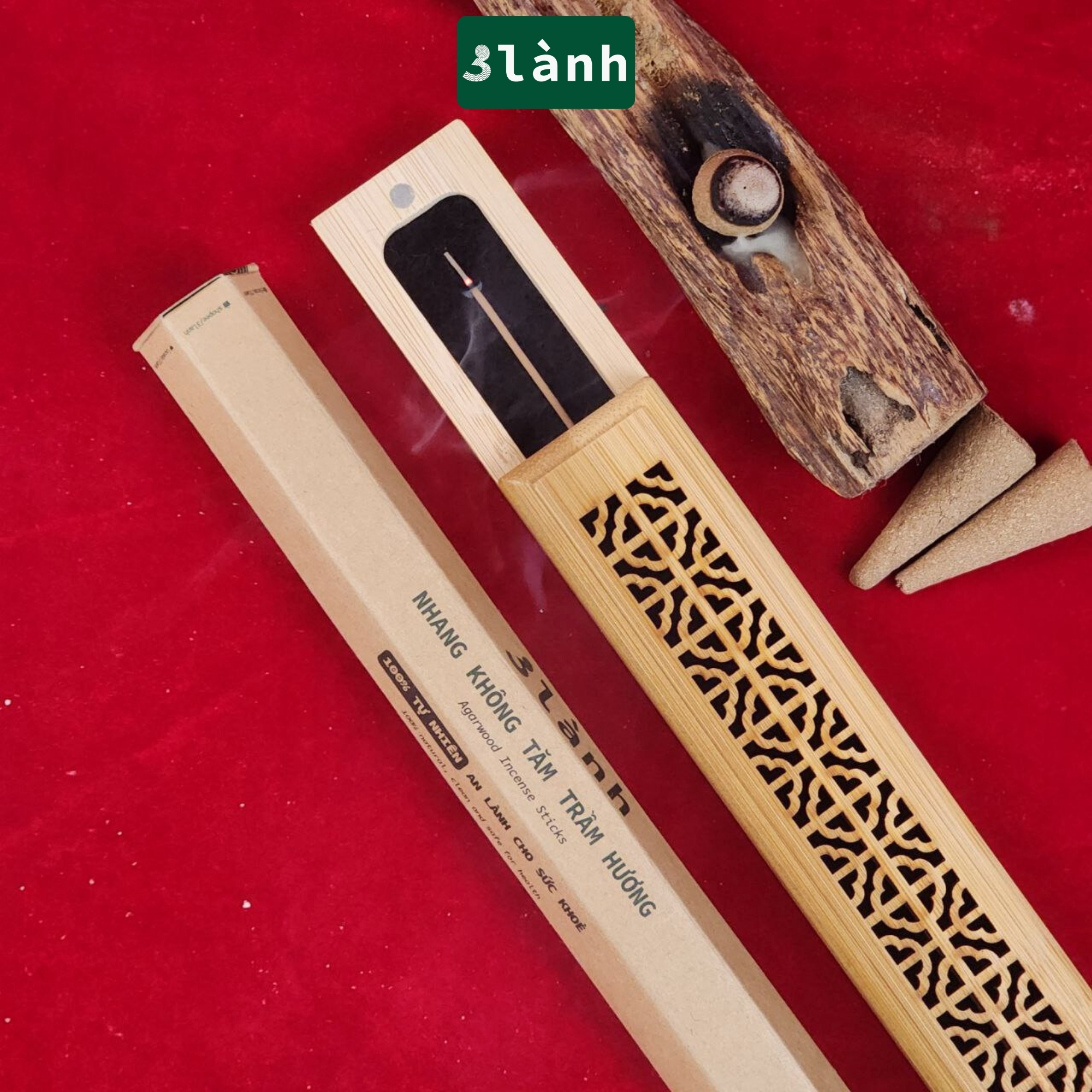 Quà tặng Thưởng Trà Hưởng Trầm 3 Lành độc bản đóng gói sang trọng dịp Lễ Tết - hình 6