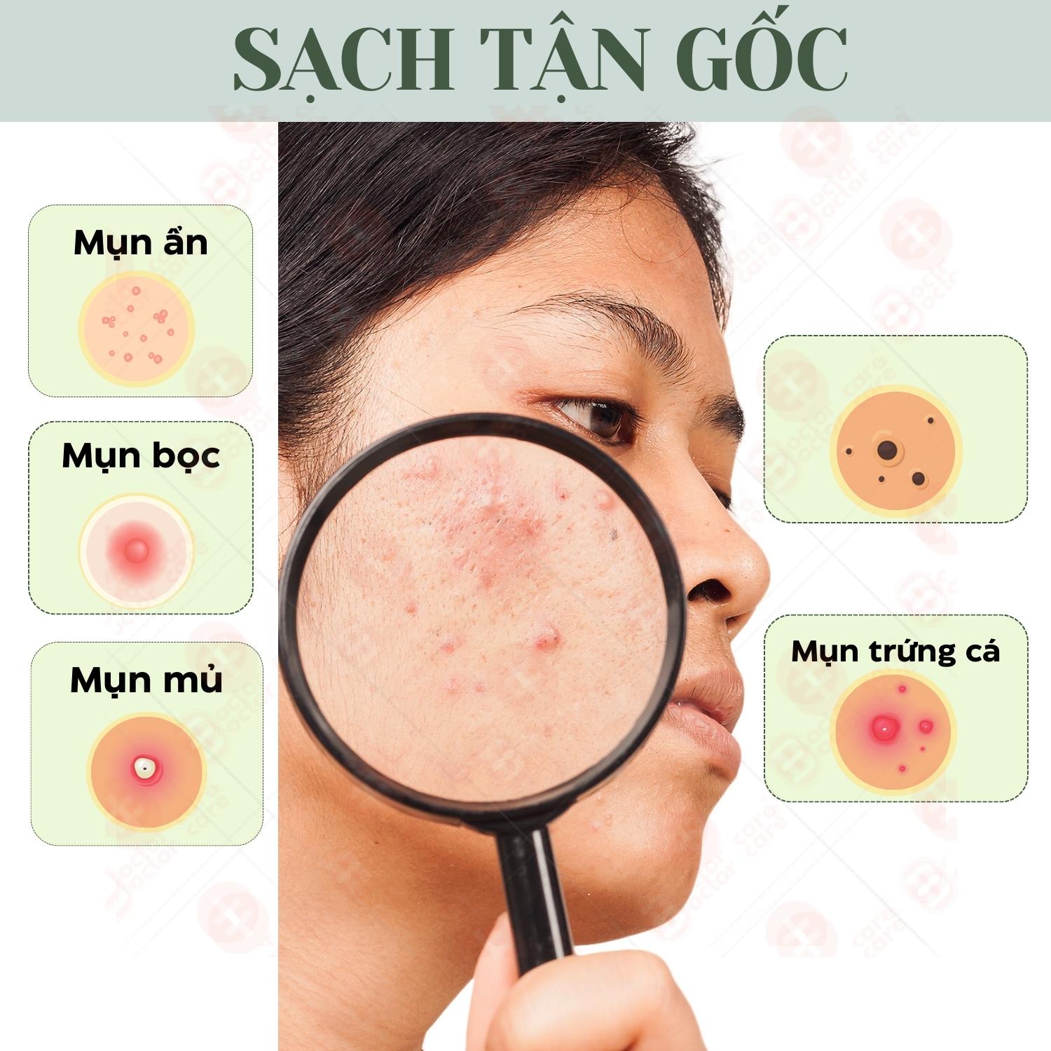 Bộ giảm Mụn ẩn ,Mụn đầu đen,Mụn thâm Doctor Care 