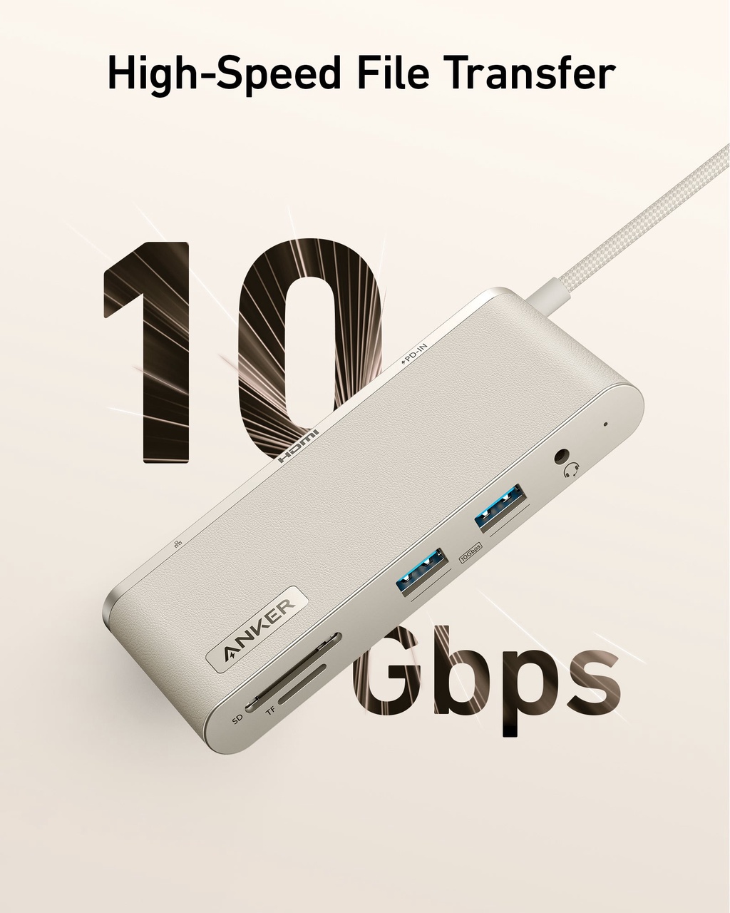 Bộ Hub chuyển đổi Anker 655 USB-C Hub (8-in-1) A8382 Với 2 USB-A 10 Gbps Dữ Liệu Cổng, 100W Điện Giao Hàng, 4K HDMI 17 Bộ Hub chuyển đổi Anker 655 USB-C Hub (8-in-1) A8382 Với 2 USB-A 10 Gbps Dữ Liệu Cổng, 100W Điện Giao Hàng, 4K HDMI 16