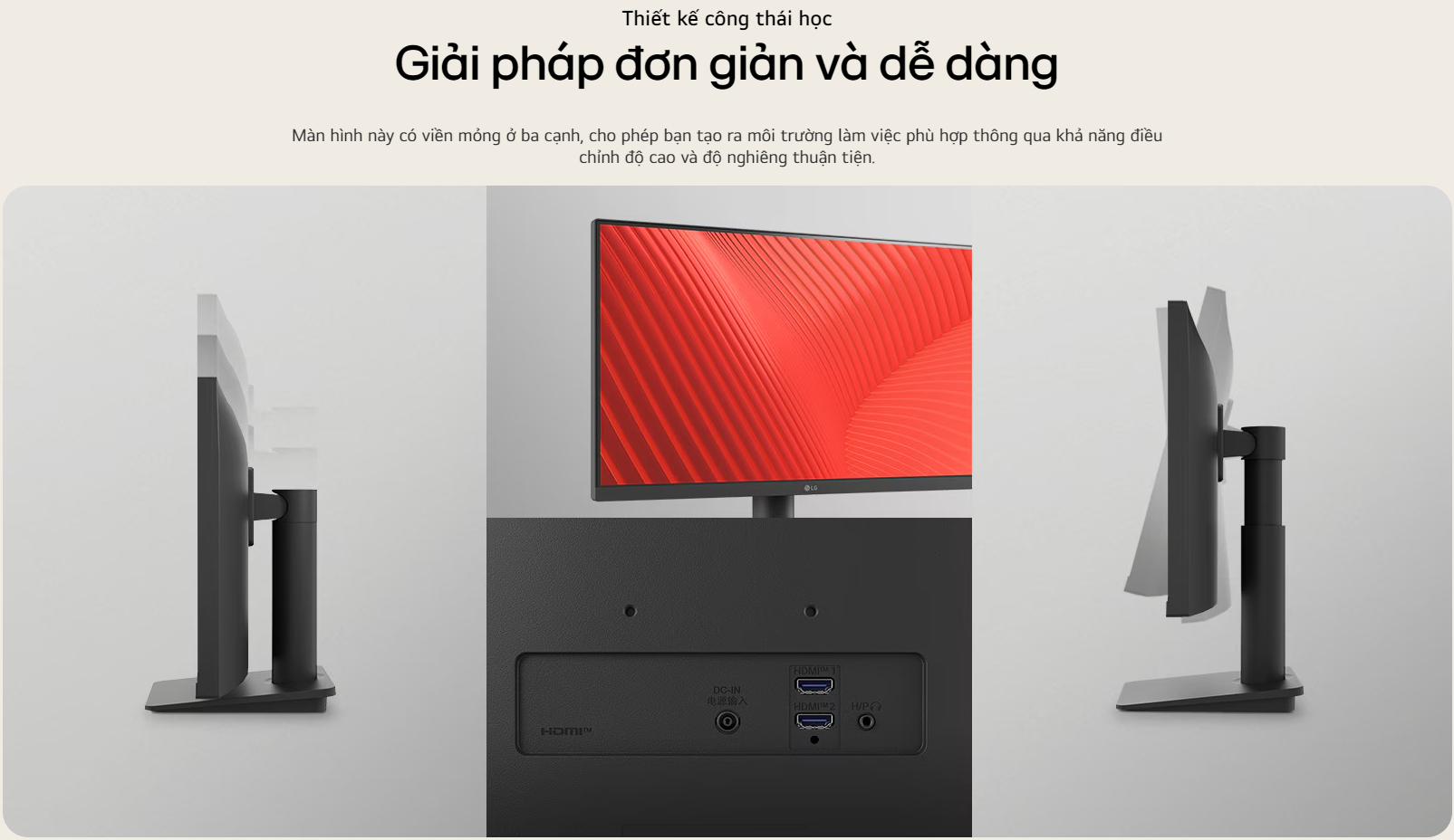 Màn hình LG IPS 23.8''Full HD 100Hz 24MS550-B thiết kế 3 cạnh không viền 13