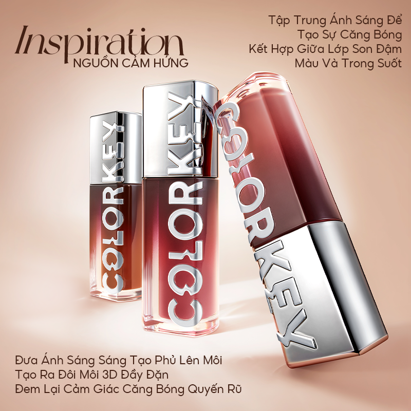 Ưu điểm nổi bật của son bóng COLORKEY 3D ánh gương đầy đặn