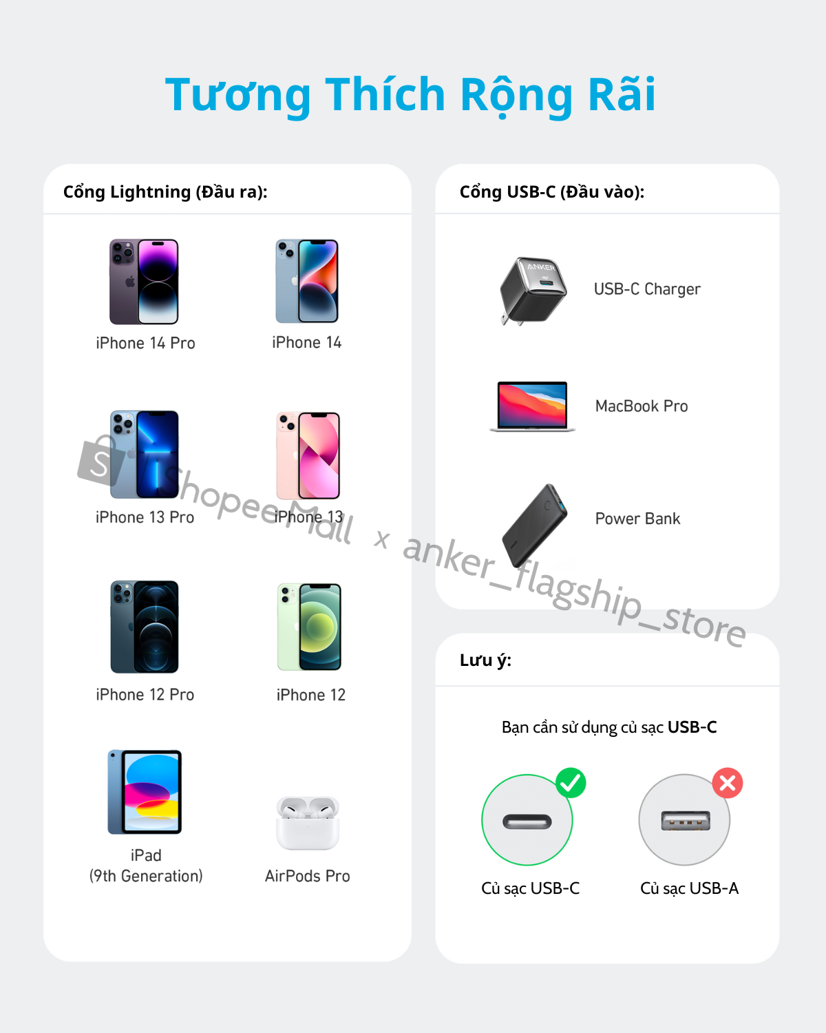 Cáp Sạc Nhanh Anker 641 PowerLine III Flow | USB-C to Lightning | PD 20W | Dài 0.9m | Siêu Mềm & Bền
