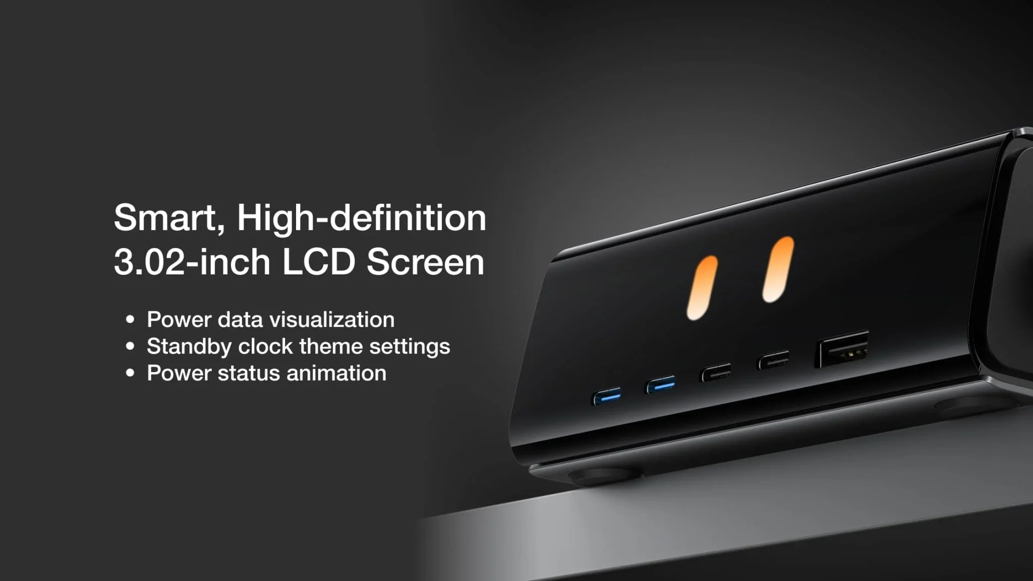 Bộ Sạc Để Bàn EcoFlow RAPID Pro Pogo Công Suất 320W Max 5 cổng Công Nghệ GaN Màn Hình Chi Tiết 8 Bộ Sạc Để Bàn EcoFlow RAPID Pro Pogo Công Suất 320W Max 5 cổng Công Nghệ GaN Màn Hình Chi Tiết 7