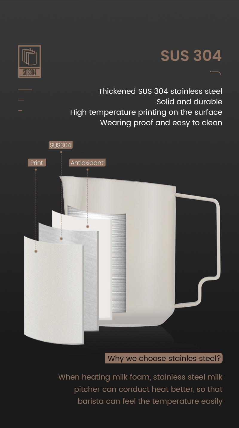 Ca đánh sữa 450ml Turbo MHW-3BOMBER | Tạo foam mịn 18