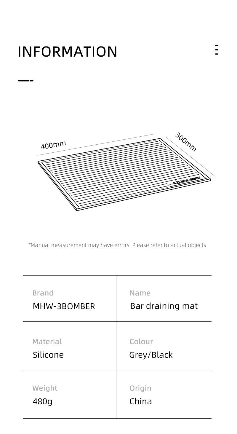 Tấm Silicon Quầy Bar