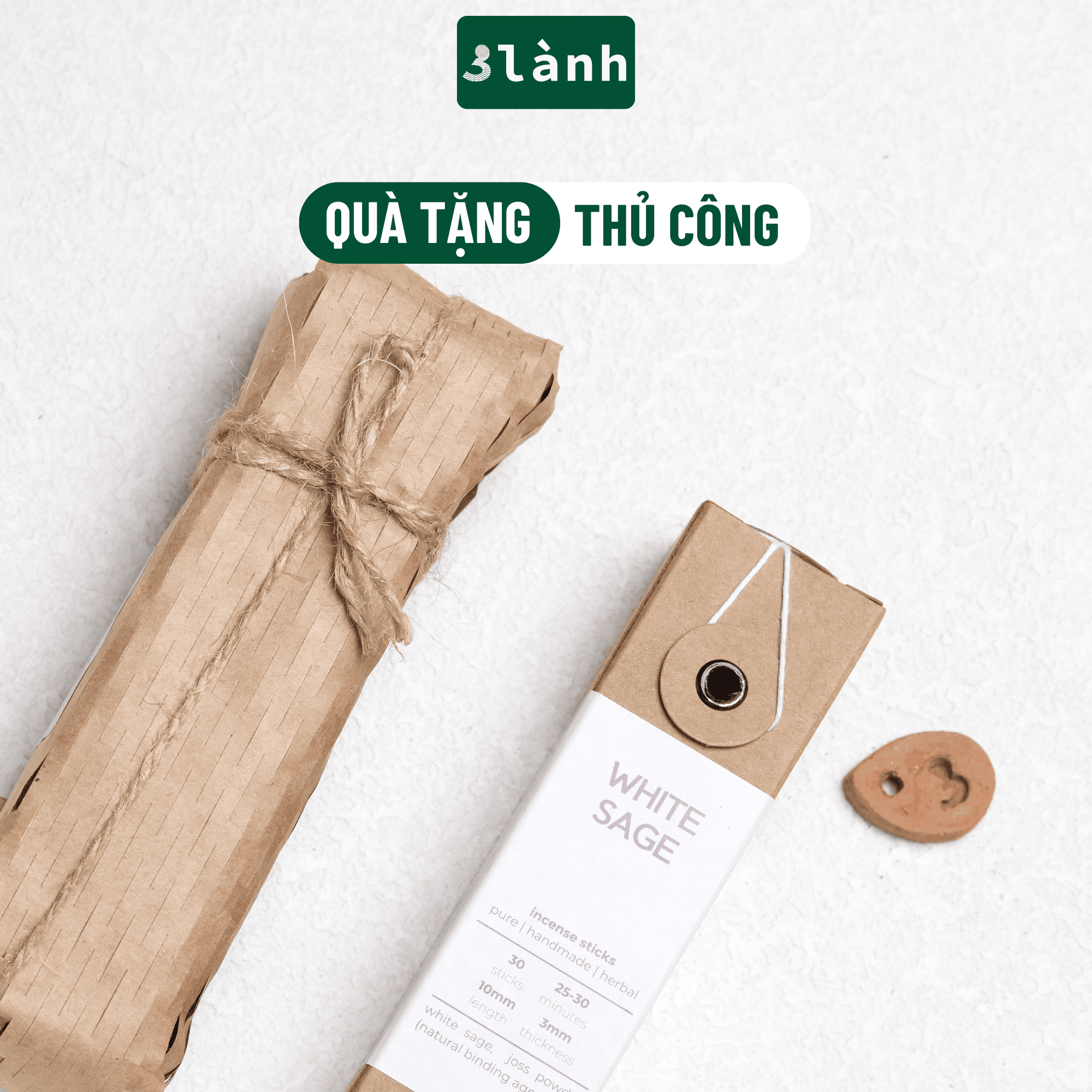 nhang thủ công tự nhiên 3 Lành cho yoga thiền liệu pháp mùi hương