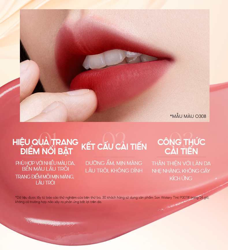 Ưu điểm nổi bật của son COLORKEY Watery Matte Lip Tint