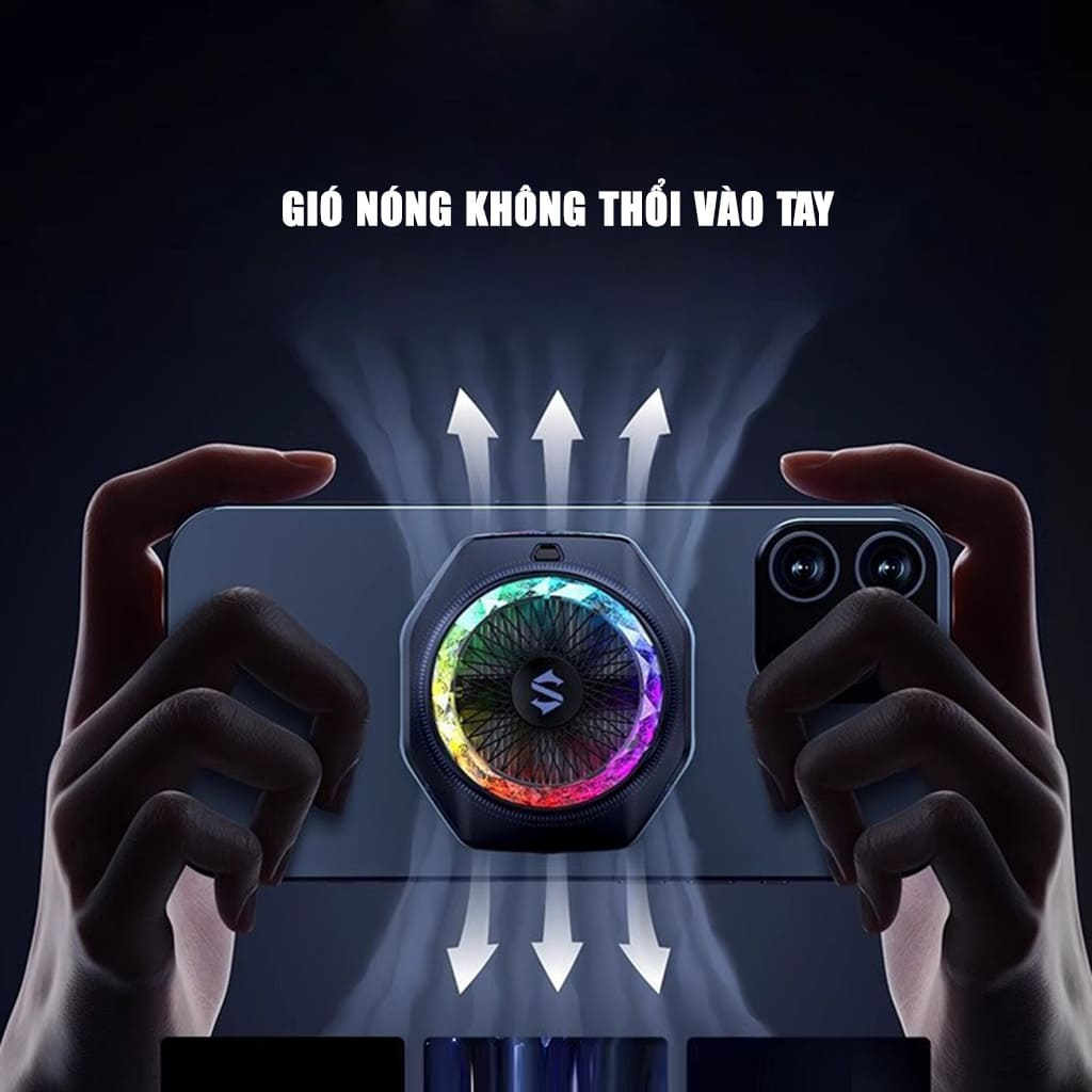 Quạt tản nhiệt gaming Black Shark 5 Pro CoolerFun công suất 35W App điều chỉnh Led RGB 13 Quạt tản nhiệt gaming Black Shark 5 Pro CoolerFun công suất 35W App điều chỉnh Led RGB 12