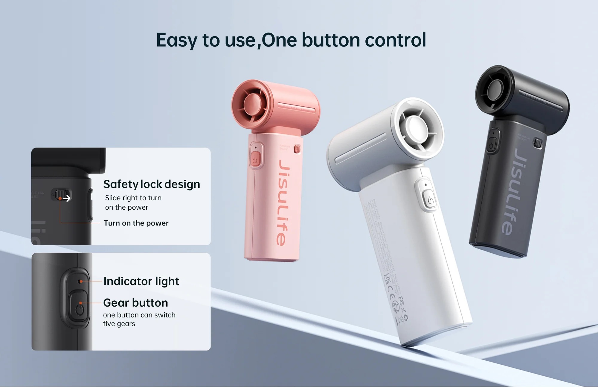 Quạt cầm tay mini Jisulife Life 9 ABS 5 cấp độ gió dung lượng 3600/5000mAh - Sử dụng liên tục 12 Giờ - Hàng Chính hãng 13 Quạt cầm tay mini Jisulife Life 9 ABS 5 cấp độ gió dung lượng 3600/5000mAh - Sử dụng liên tục 12 Giờ - Hàng Chính hãng 12