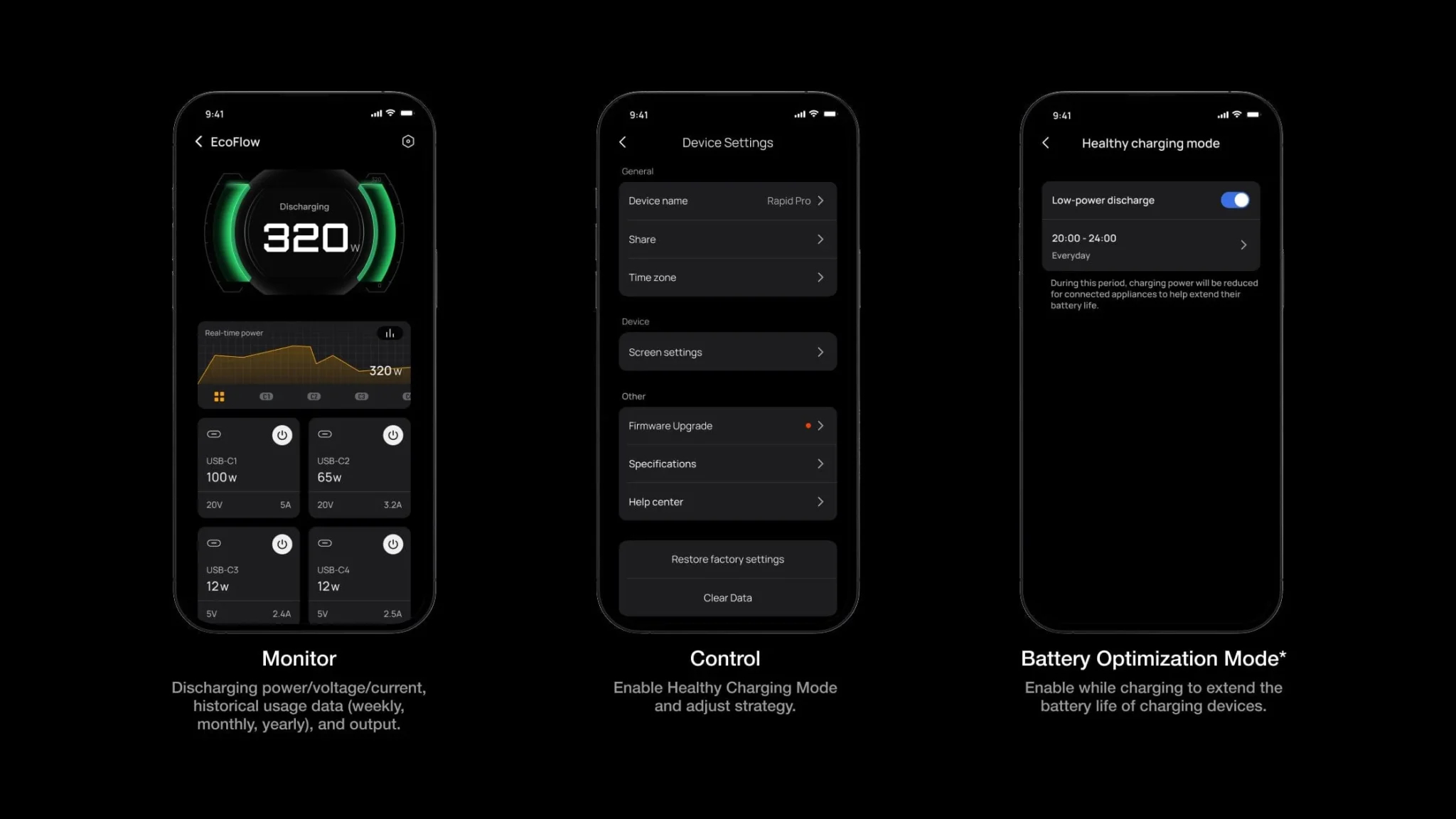 Bộ Sạc Để Bàn EcoFlow RAPID Pro Pogo Công Suất 320W Max 5 cổng Công Nghệ GaN Màn Hình Chi Tiết 10 Bộ Sạc Để Bàn EcoFlow RAPID Pro Pogo Công Suất 320W Max 5 cổng Công Nghệ GaN Màn Hình Chi Tiết 9
