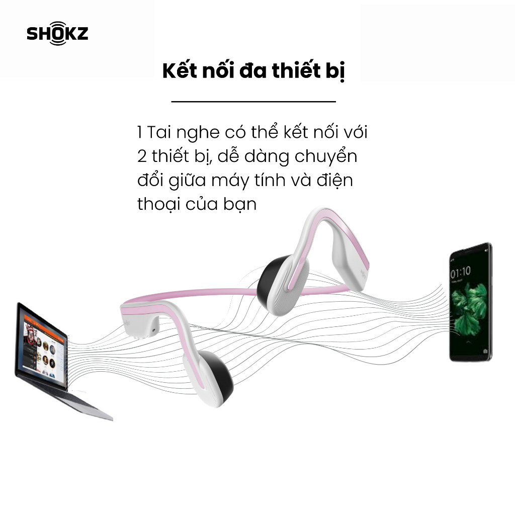 Tai nghe thể thao truyền dẫn xương Shokz Openmove S661, kết nối bluetooth 5.1, pin 6h, chống nước IP55, bảo hành 1 năm 17 Tai nghe thể thao truyền dẫn xương Shokz Openmove S661, kết nối bluetooth 5.1, pin 6h, chống nước IP55, bảo hành 1 năm 16