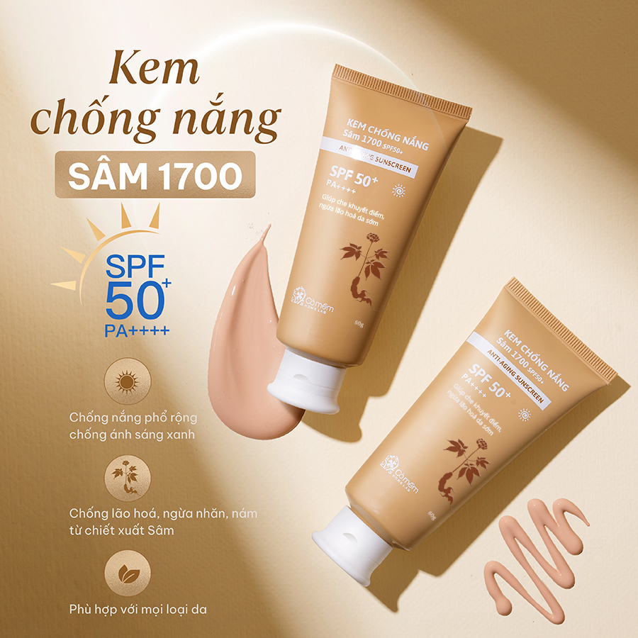 Kem Chống Nắng Cỏ Mềm, Sâm1700 SPF50 PA,++++