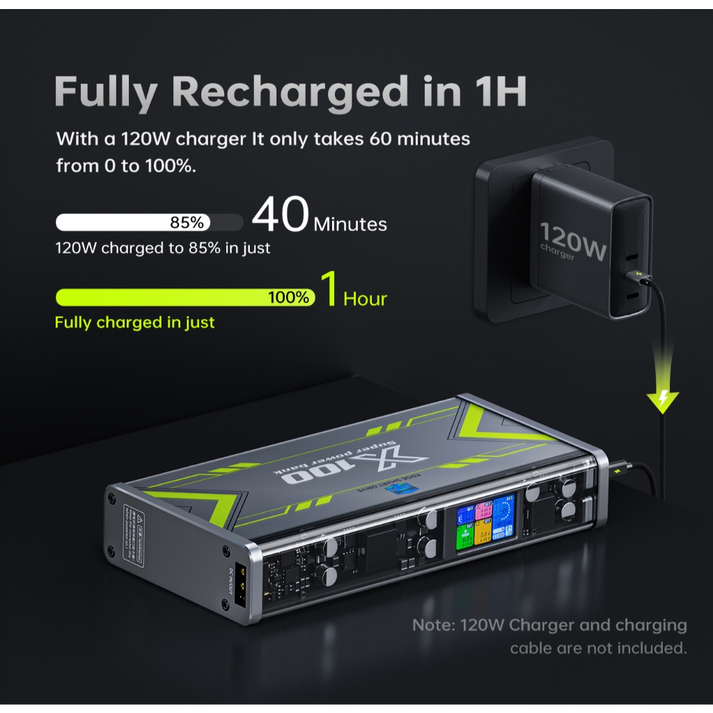 Pin sạc dự phòng EDGE SMART DRIVE X100 520W 30000mAh DC Max 315W PD 3.1 QC4.0 17 Pin sạc dự phòng EDGE SMART DRIVE X100 520W 30000mAh DC Max 315W PD 3.1 QC4.0 16