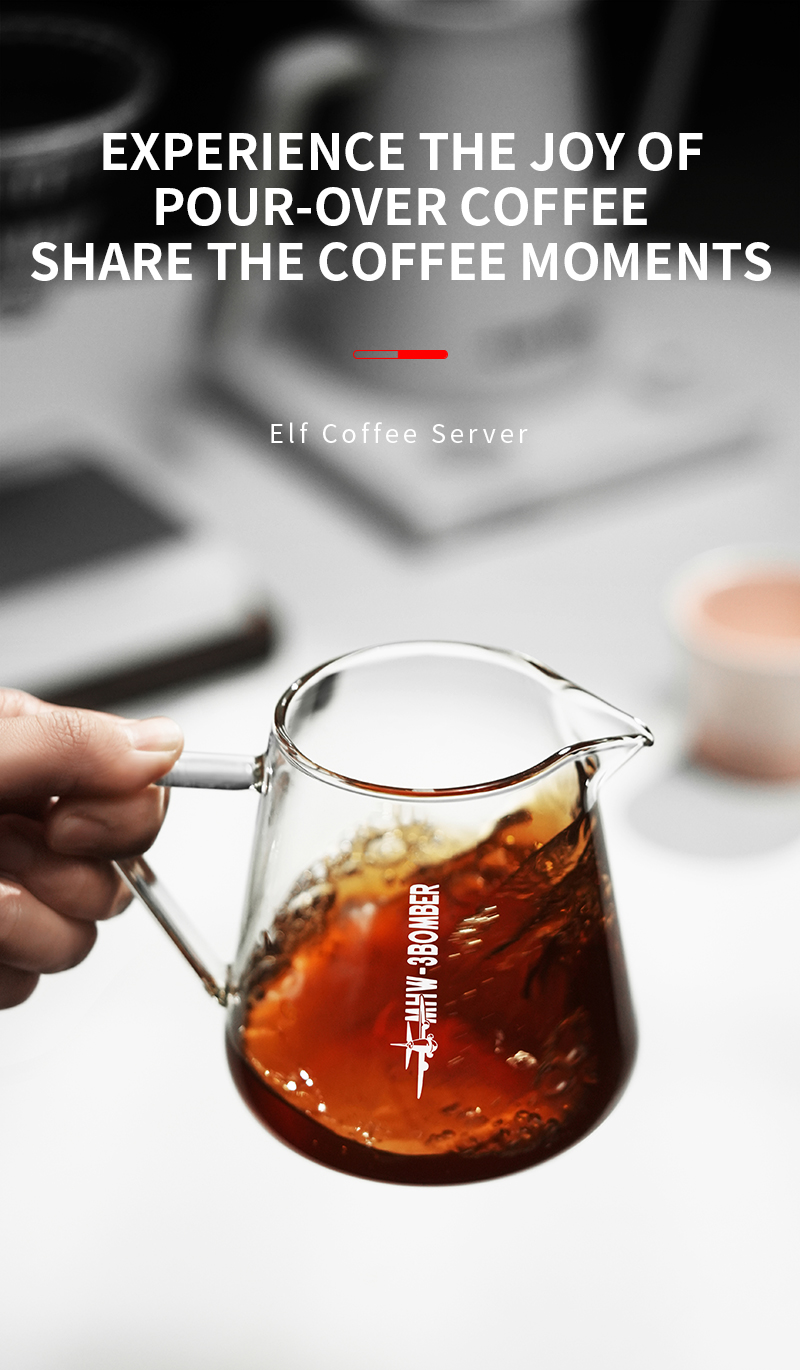 Bình Rót Cà Phê 500ml Elf Server MHW-3BOMBER | Chịu Nhiệt 19