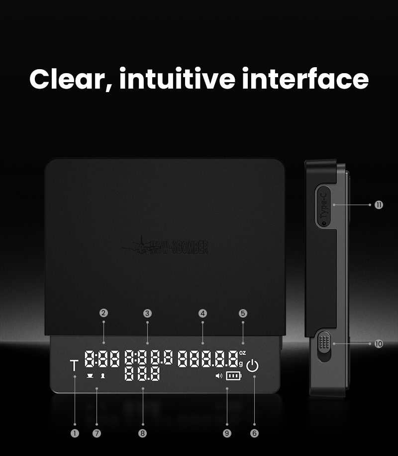 Cân Cà Phê Cube 3.0 Pro MHW-3BOMBER | 0.1g, Timer, Flow Rate, Auto Tare 35